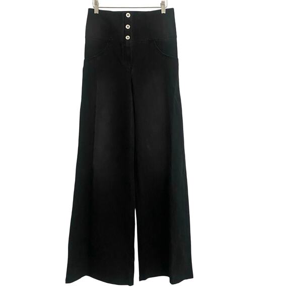 Freddy WRUP Denim Pants High Waisted Palazzo Flare Size Large Booty lift New - Picture 1 of 12